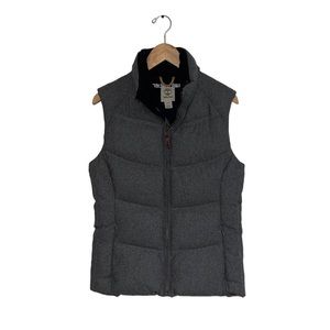 Timberland Wool Puffer Vest‎ Women's Size Medium Grey Down-Filled Sleeveless